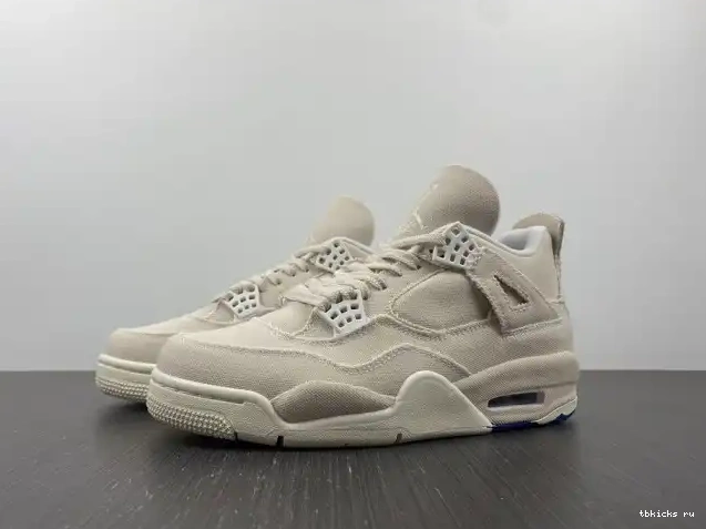 Reps TB DQ4909-100 Blank (W) Retro 4 Canvas Jordan 0529